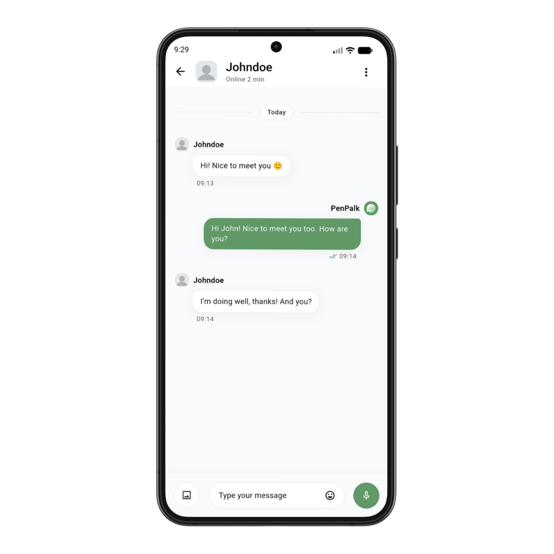 Free pen pals web app